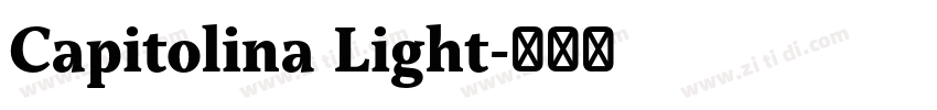 Capitolina Light字体转换